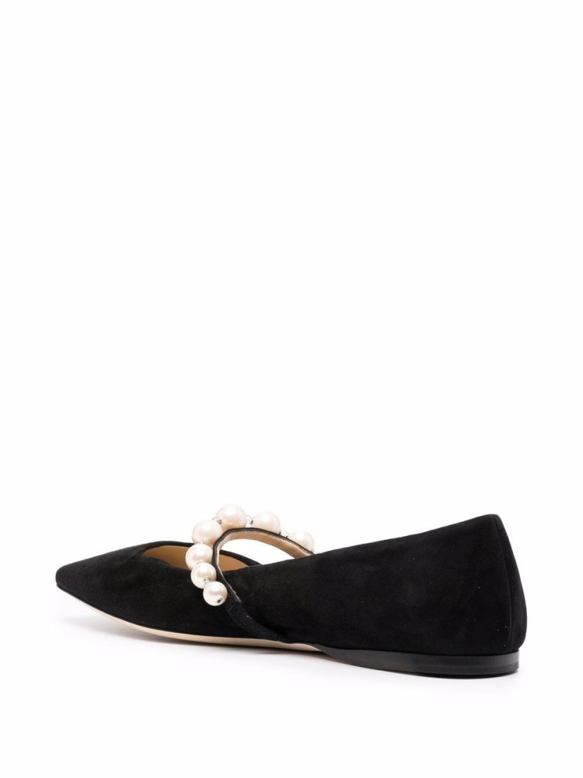 Shop Jimmy Choo Flat Shoes With Pointed Toe In Black