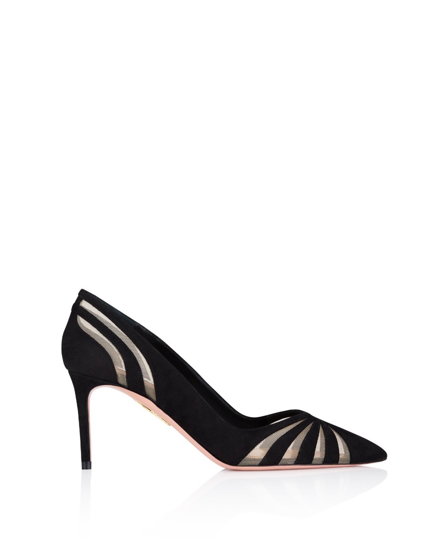 Shop Aquazzura The Spy Pump 75