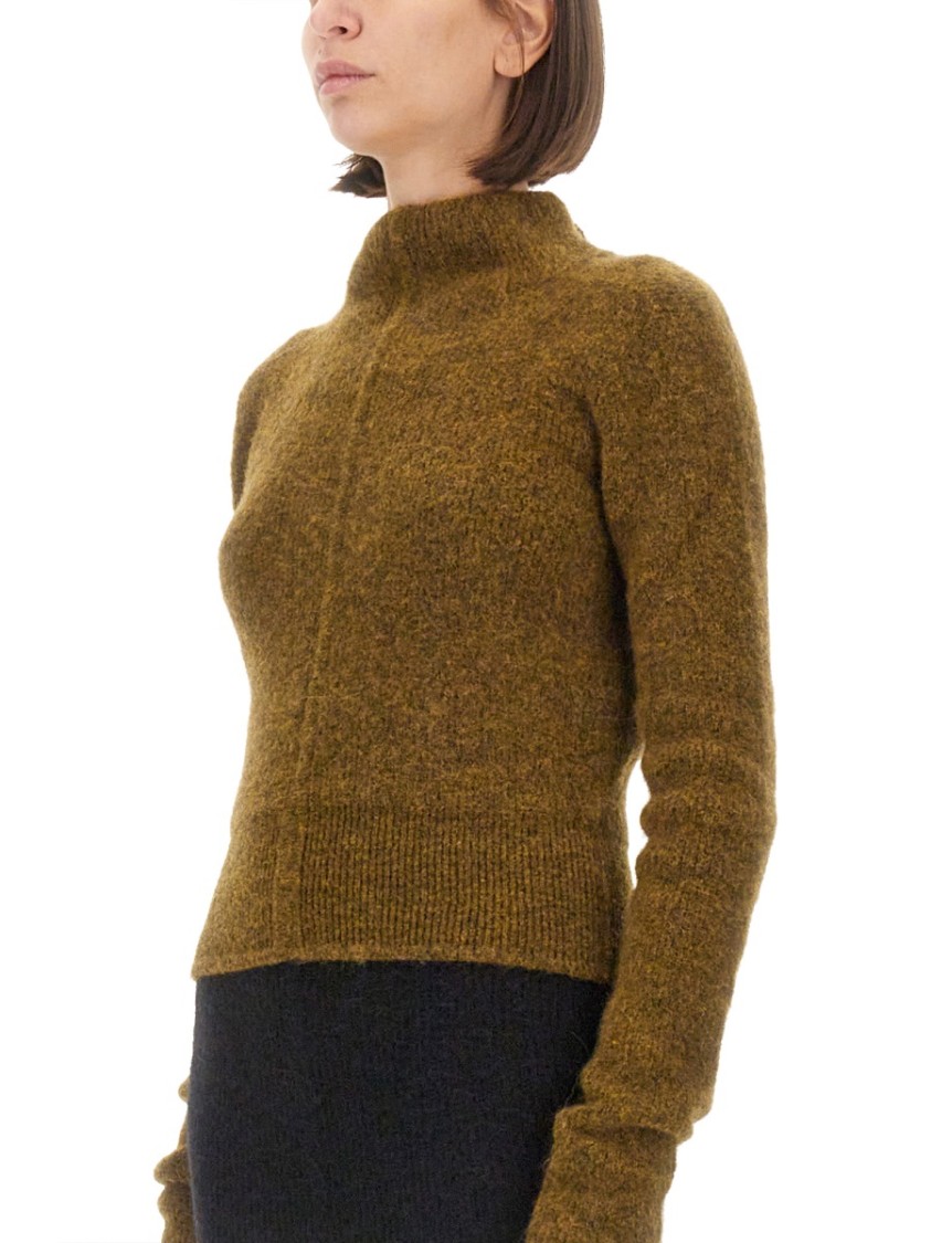 Rick Owens Women Turtleneck Shirt In Brown
