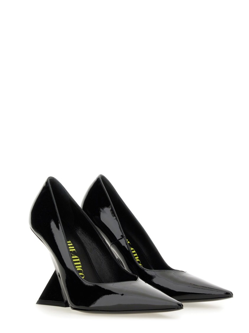 Attico Cheope 105mm Pointed-toe Pumps In Black