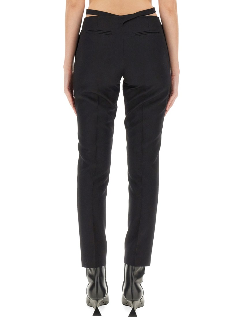Attico The Ruby Cut Out Detailed Halterneck In Black