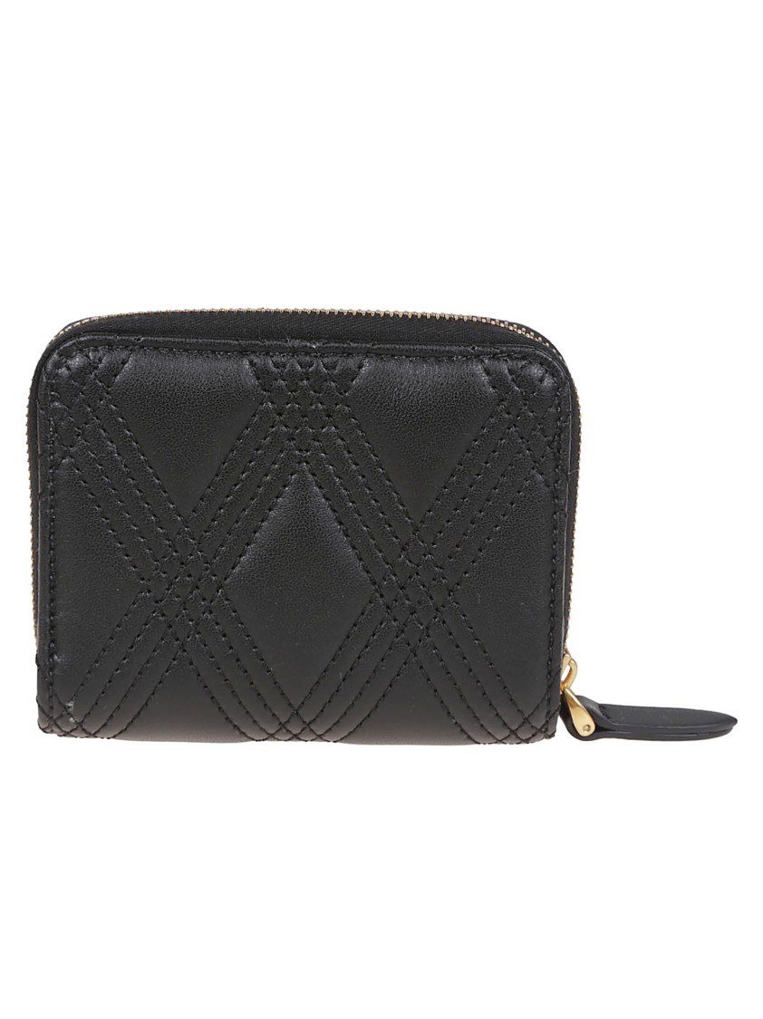 Valentino Garavani Zip Around Wallet Quiltie 67 In Black