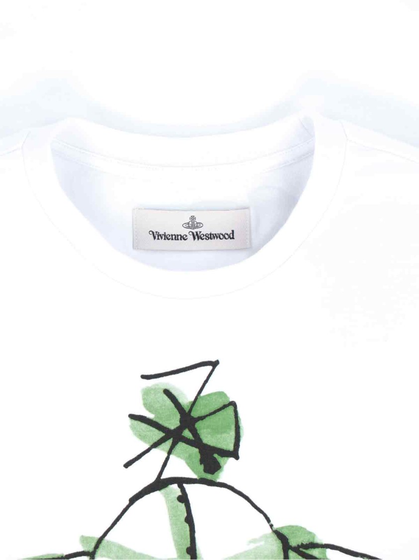Vivienne Westwood Orb Printed Crewneck T-shirt In White