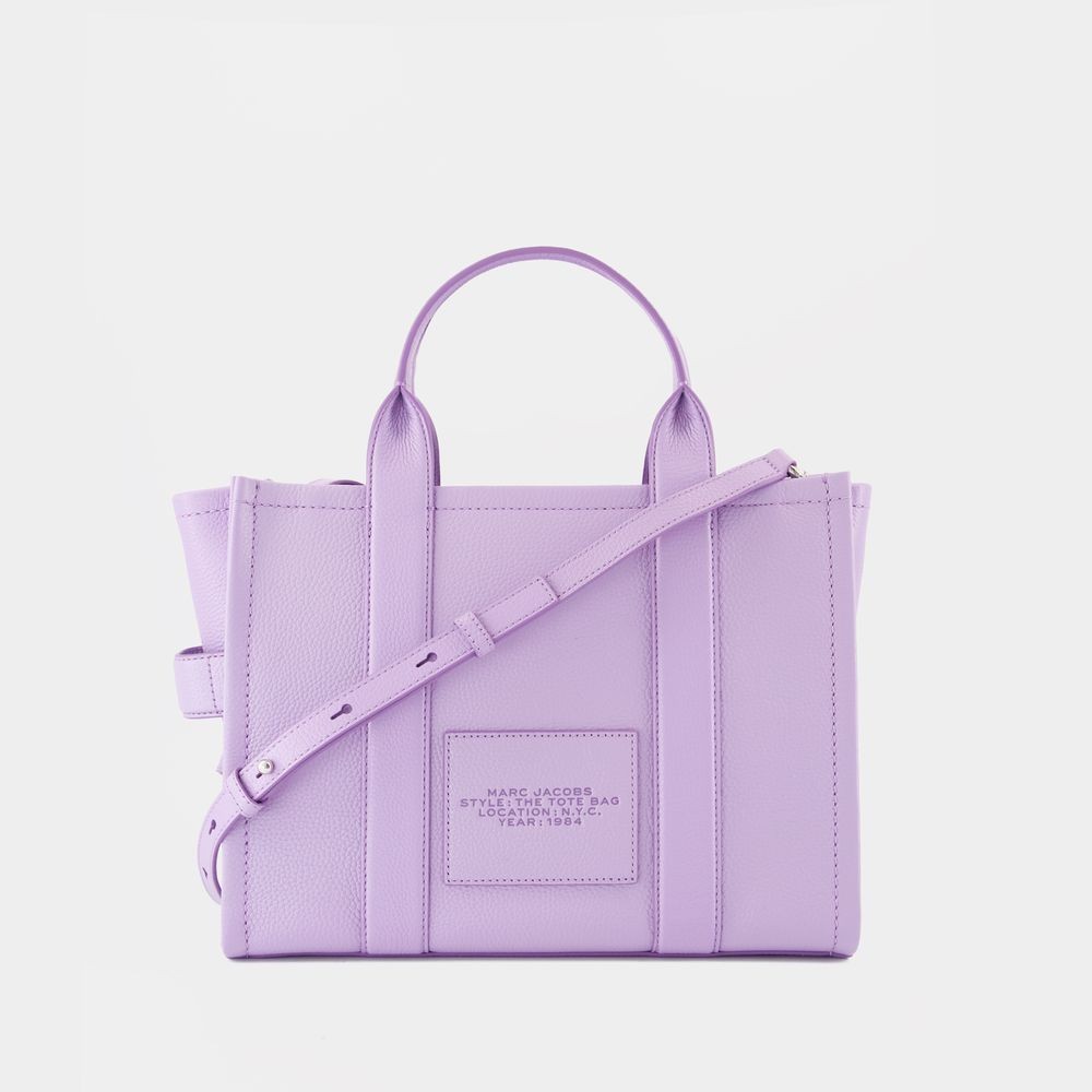 Marc Jacobs The Medium Tote - Leather - Purple In Purple