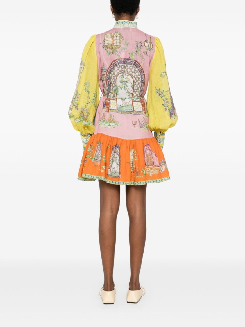 Shop Alemais Multicolored Monte Mini Dress