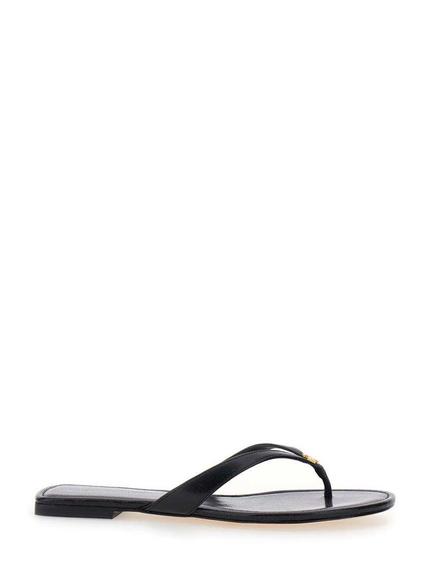 Shop Tory Burch Black Classic Flip Flop