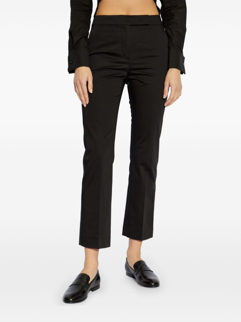 MAX MARA MAX MARA TAILORED BLACK TROUSERS WITH SMOOTH FINISH
