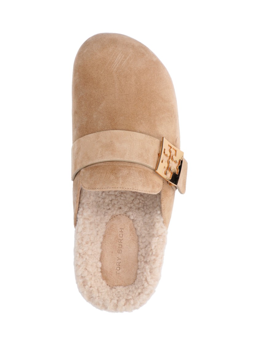 Tory Burch Mules Mellow In Shearling Color Taupe In Neutrals