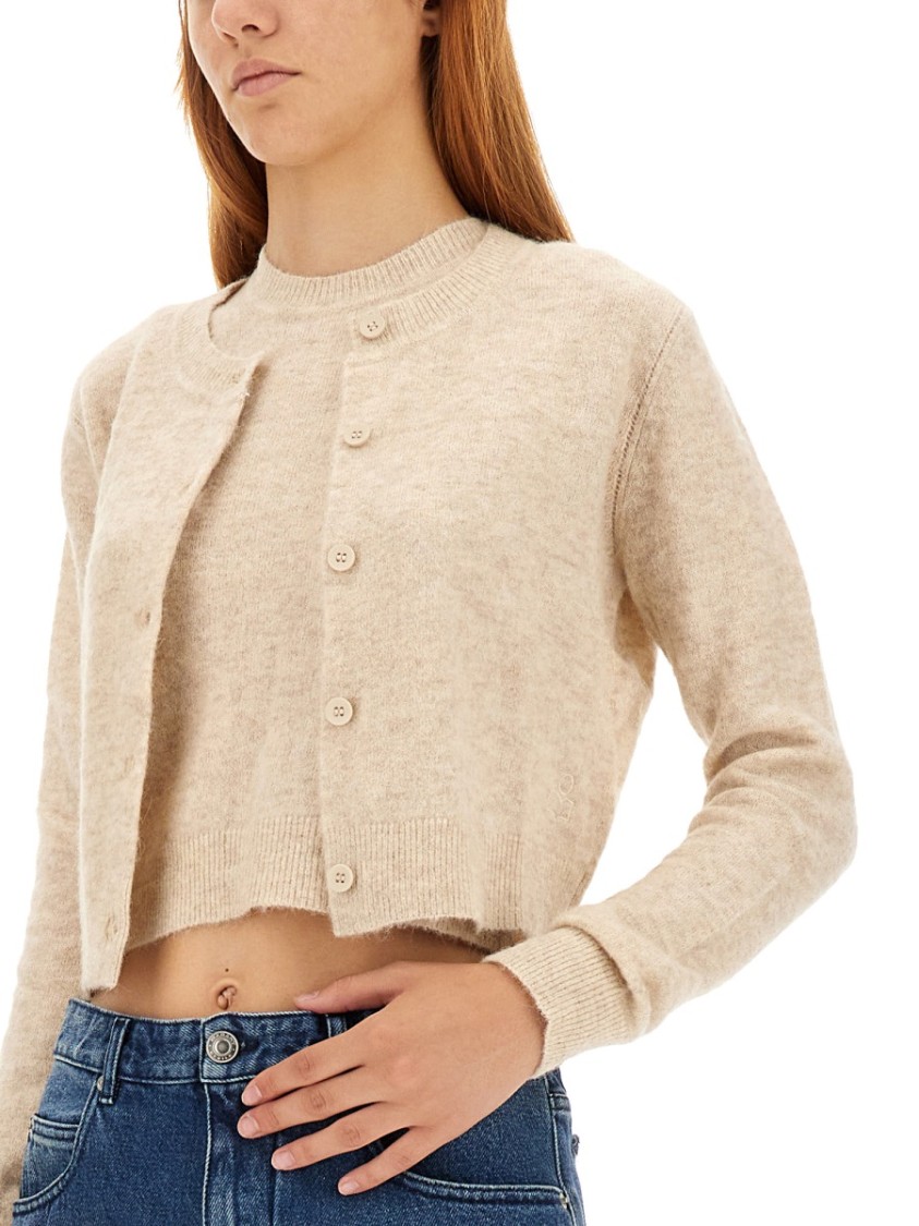 Isabel Marant Étoile Amenita Cardigan In Neutrals