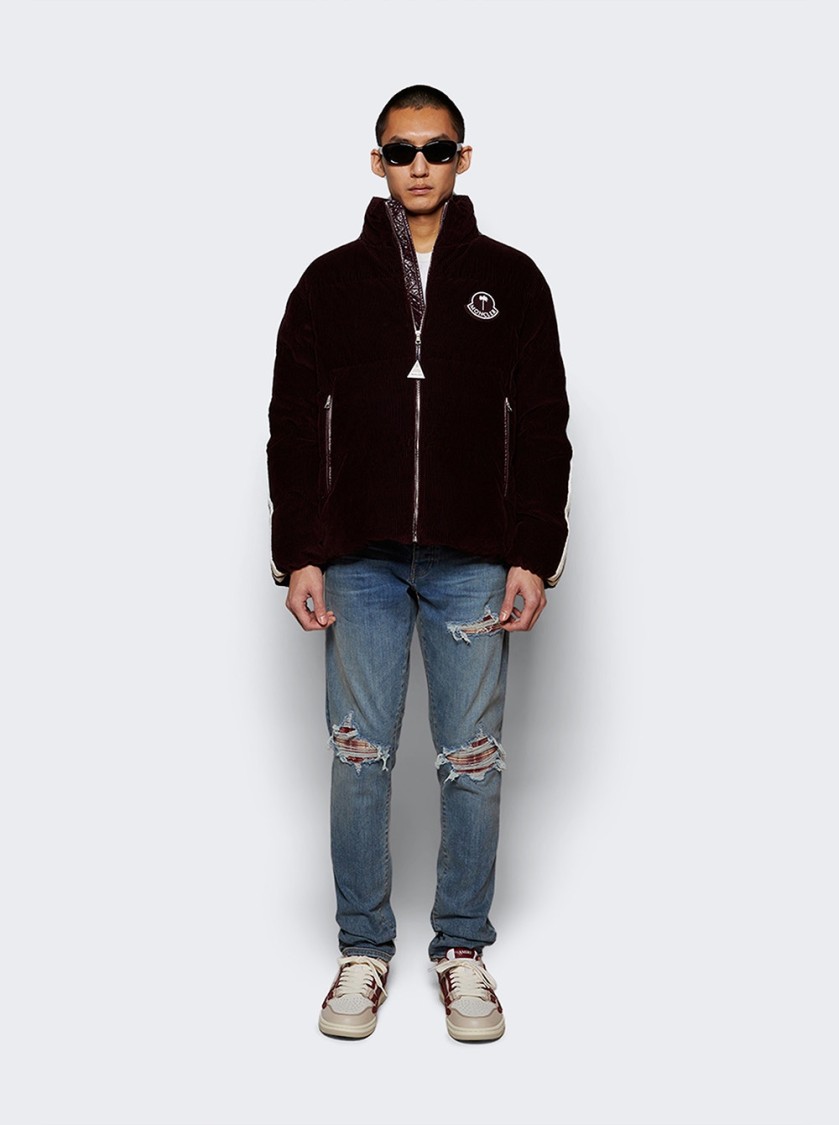 Amiri Varsity Skel Top Low Sneakers Deep Red In Burgundy