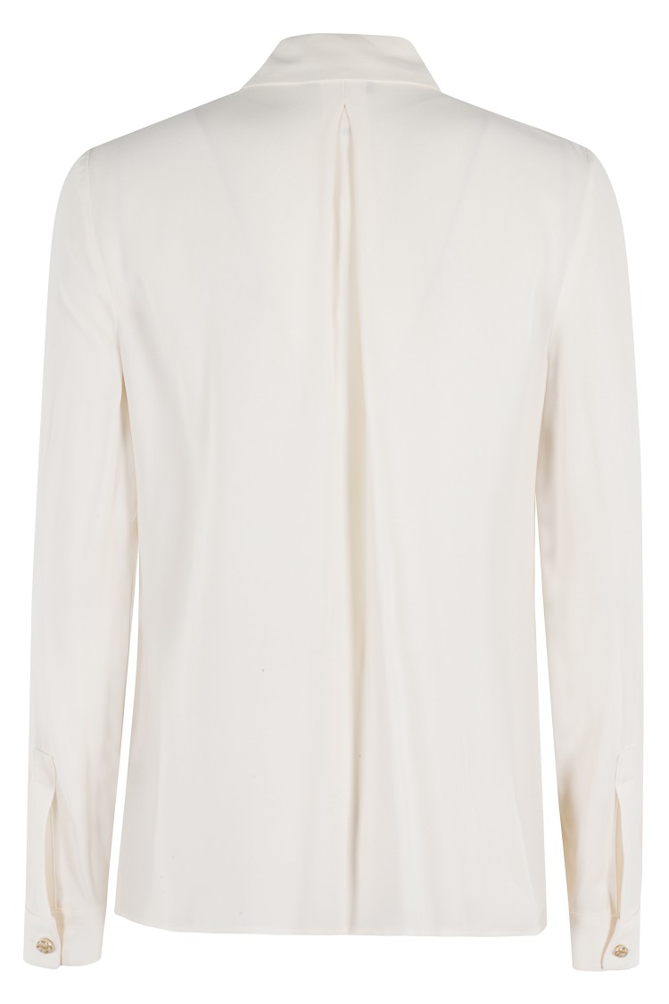 Elisabetta Franchi Georgette Blouse In White