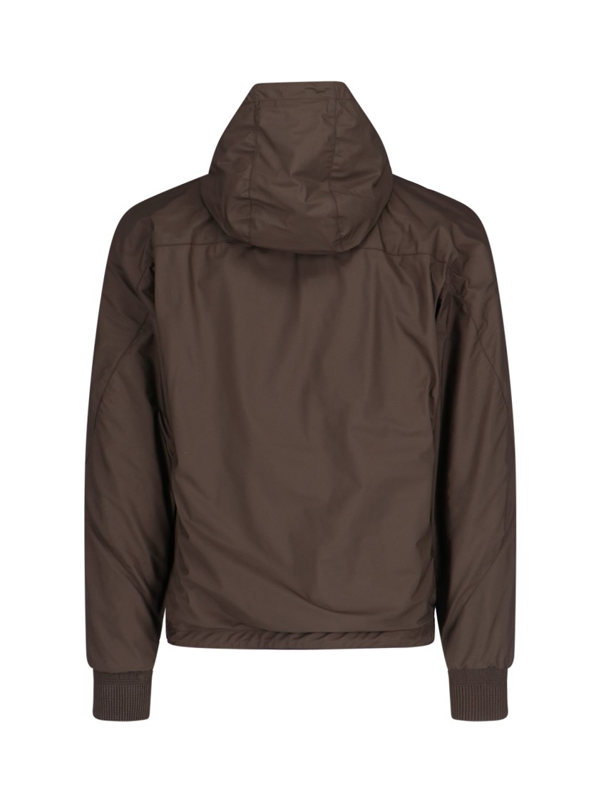Shop Zegna Reversible Hoodie – Brown