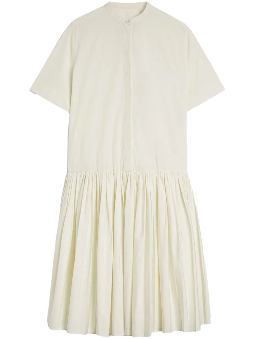 Jil Sander Relaxed Cotton Dress With Button-down Front