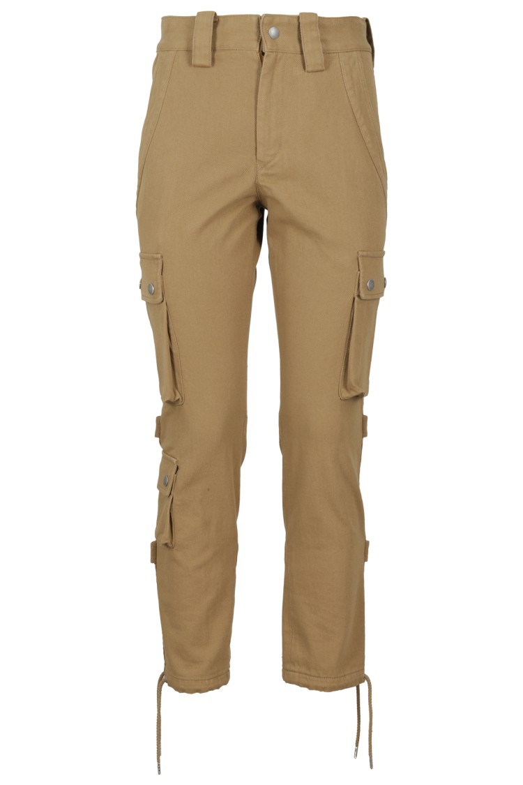 Isabel Marant Elodie Cargo Trousers In Brown