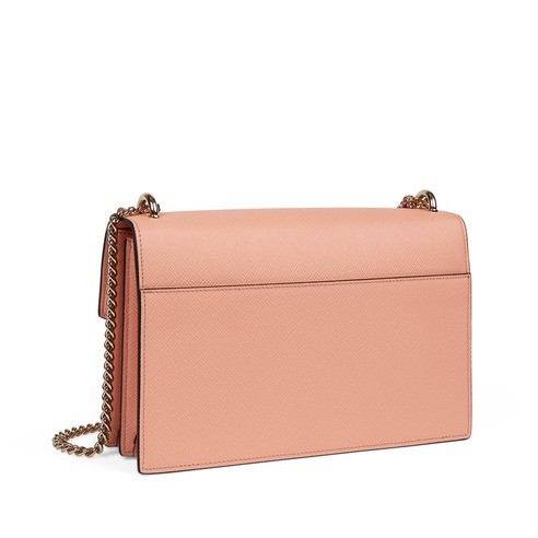 Smythson Envelope Crossbody Bag In Cross-grain Calf Leather In Orange