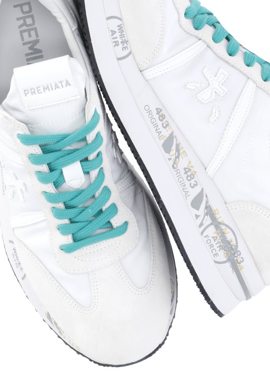 Premiata White Conny 7359 Sneakers in White | THE LIST Premiata White Conny 7359 Sneakers in White | THE LIST