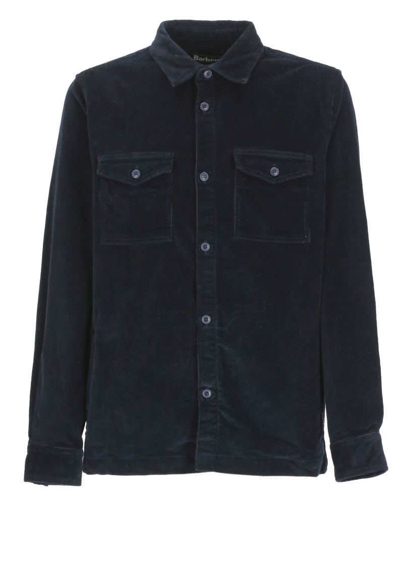 Barbour Regular Cord Overshirt In Black
