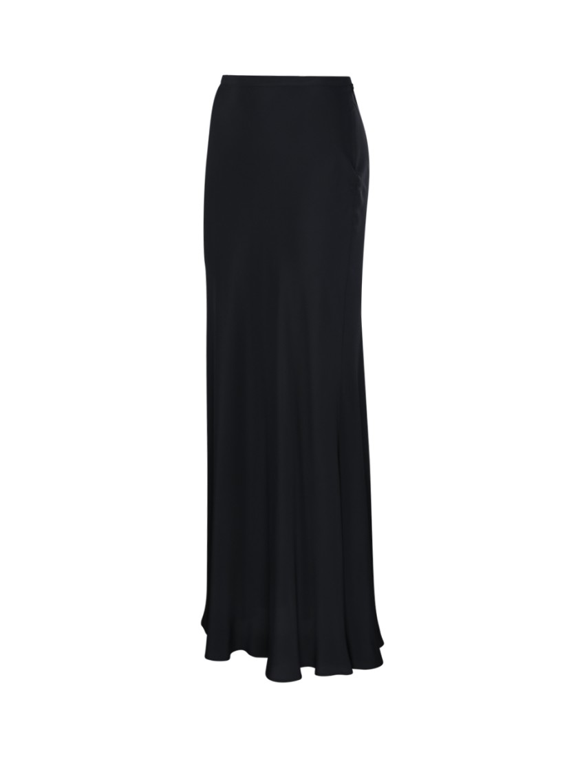 Shop Federica Tosi Flowing Black Maxi Skirt