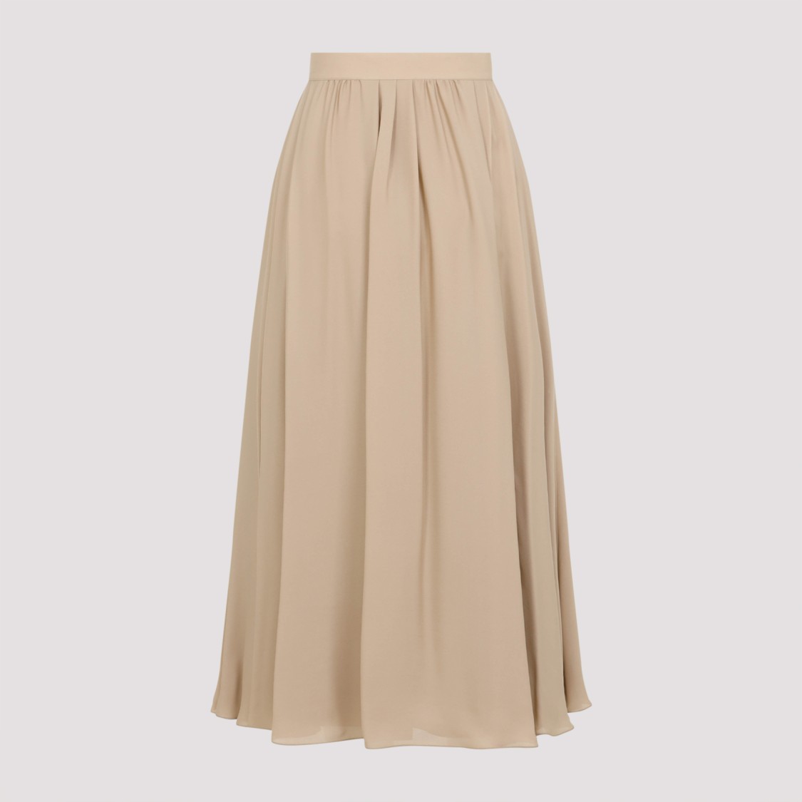 Shop Polo Ralph Lauren Kynlee Mid A Line Skirt In Neutrals