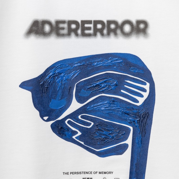 Adererror Artistic Graphic Print Semi-oversized T-shirt In Gray
