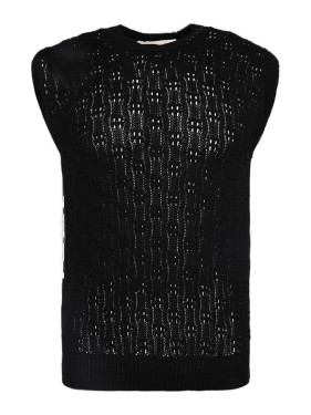Marni Black Silk Twill Midi Dress in Black | THE LIST