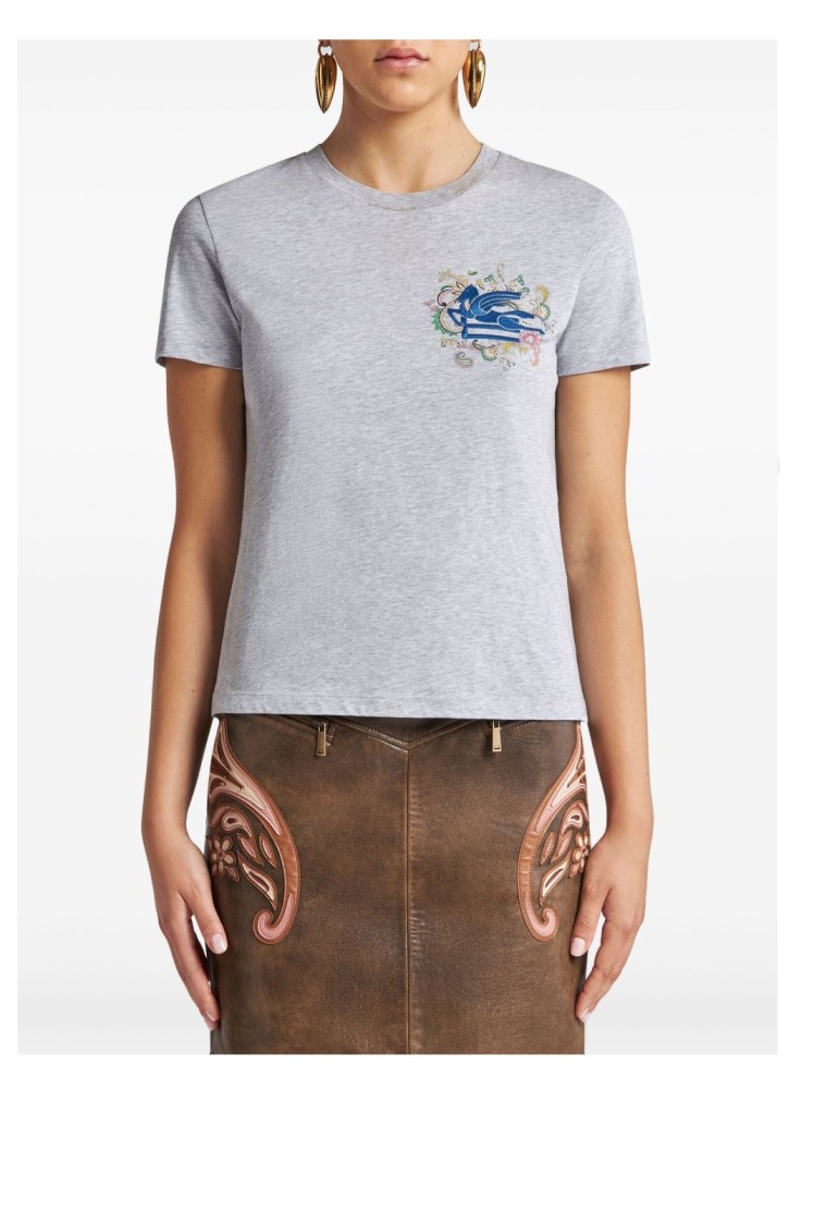 Etro T-shirts And Polos In Gray