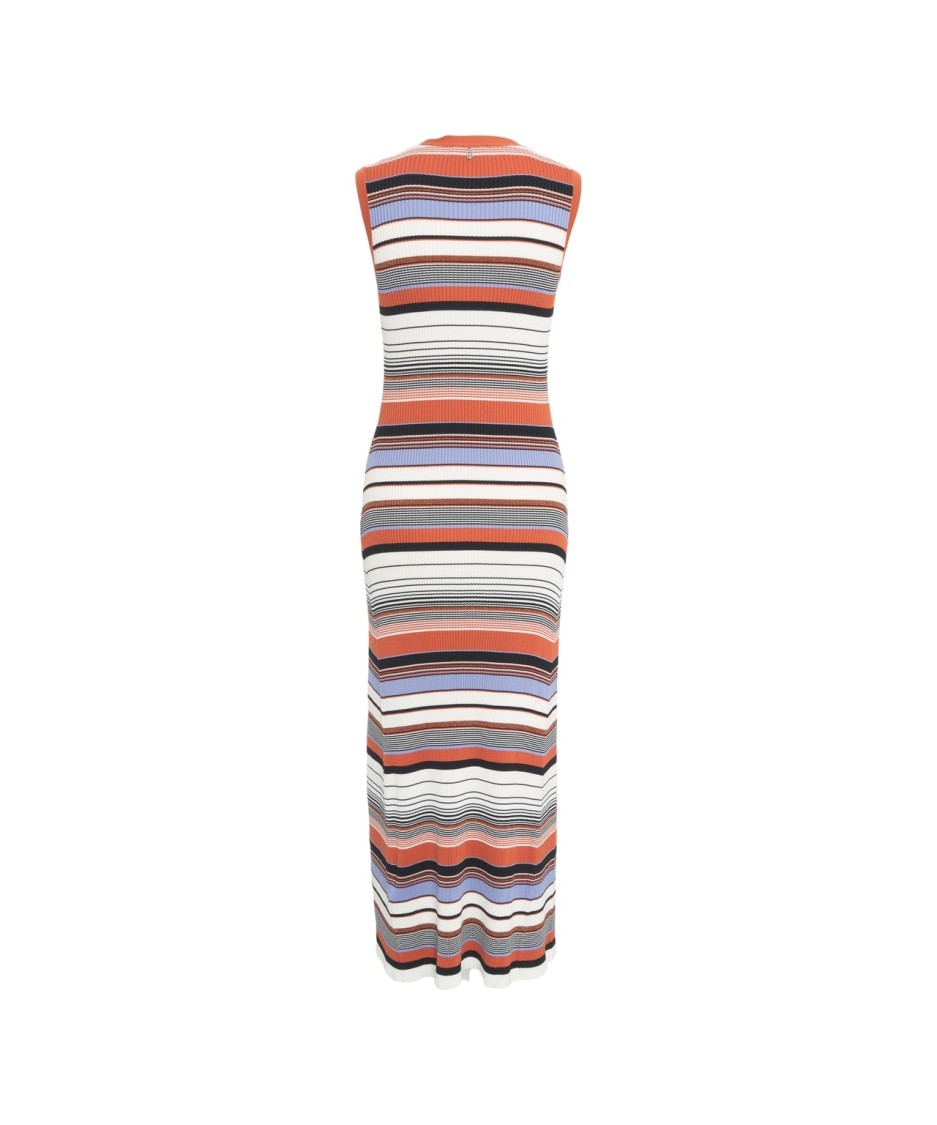 Liu •jo Liu Jo Multicolor Stripes Midi Dress