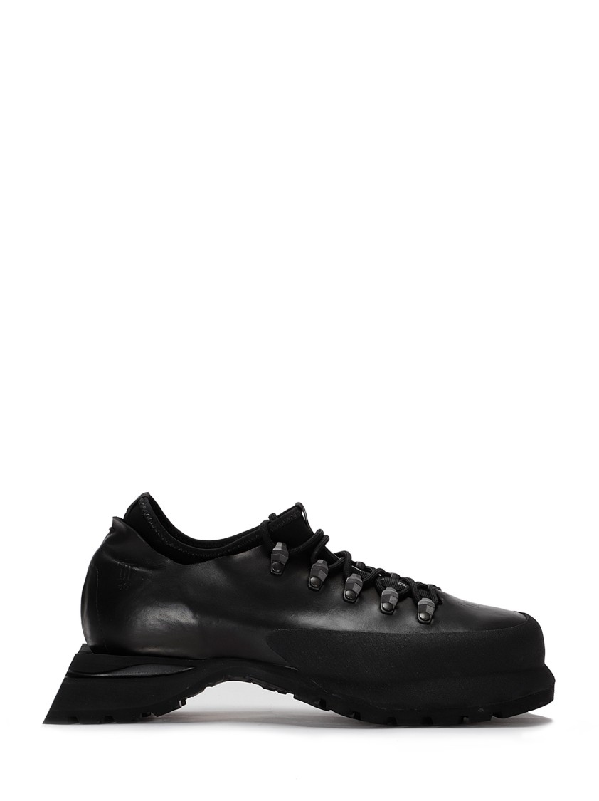 Demon Seamless Black Shoes With Sock-like Design In Black