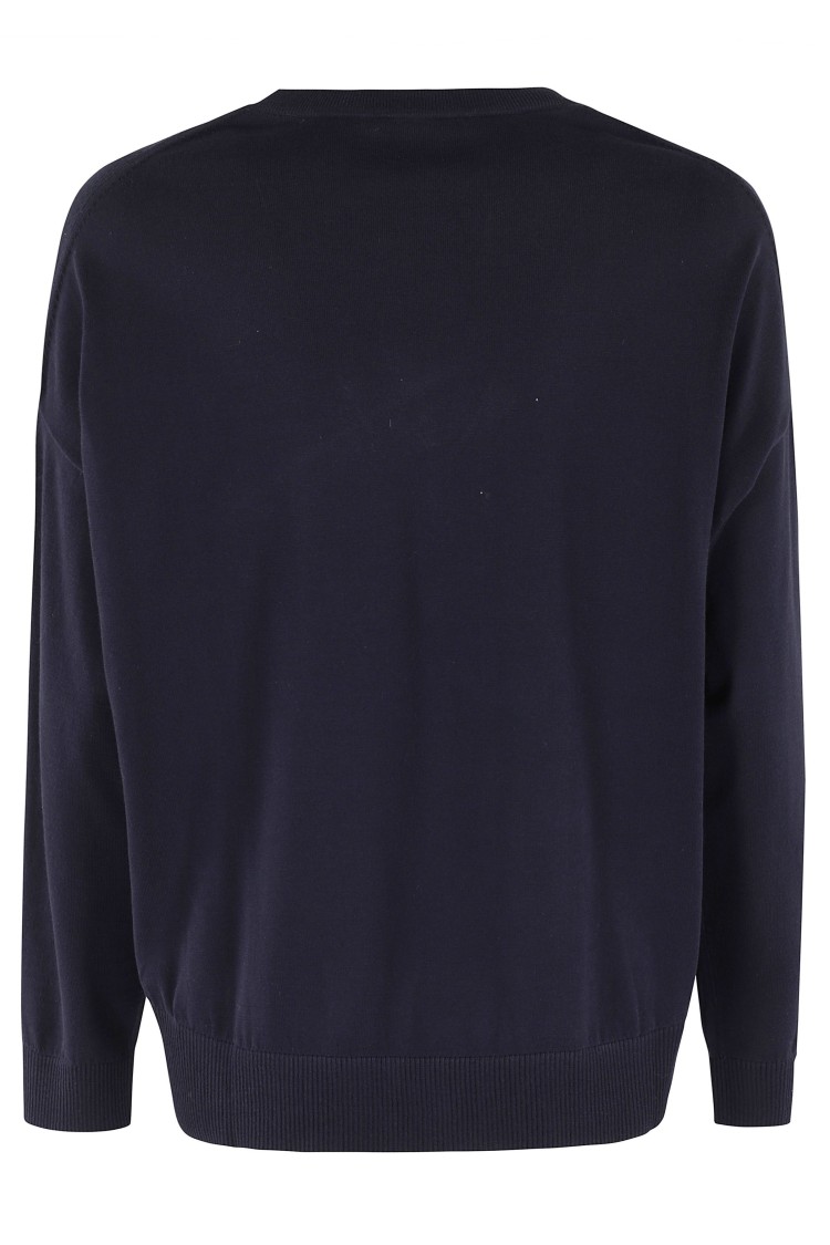 SEMICOUTURE SEMI COUTURE MORGANE BOXY-FIT LIGHTWEIGHT COTTON SWEATER
