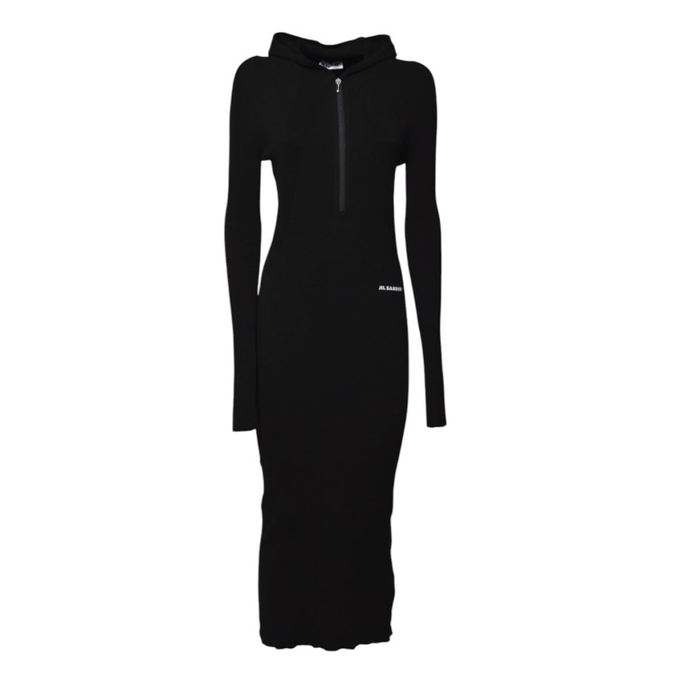 オールインワン・サロペット Jil Sander Black Cotton Long Dress With Hood Jil Sander Black Cotton Long Dress With Hood Maxi | THE LIST