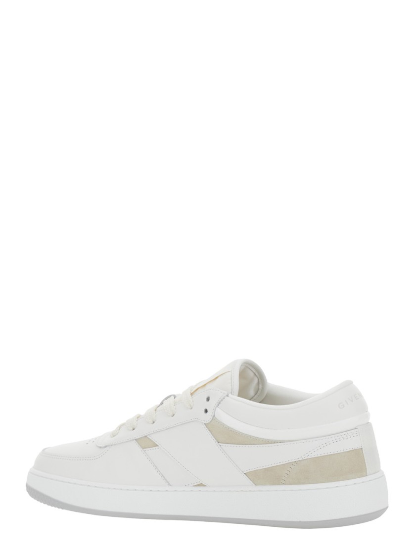 Shop Givenchy Leather Low-top Sneakers In White