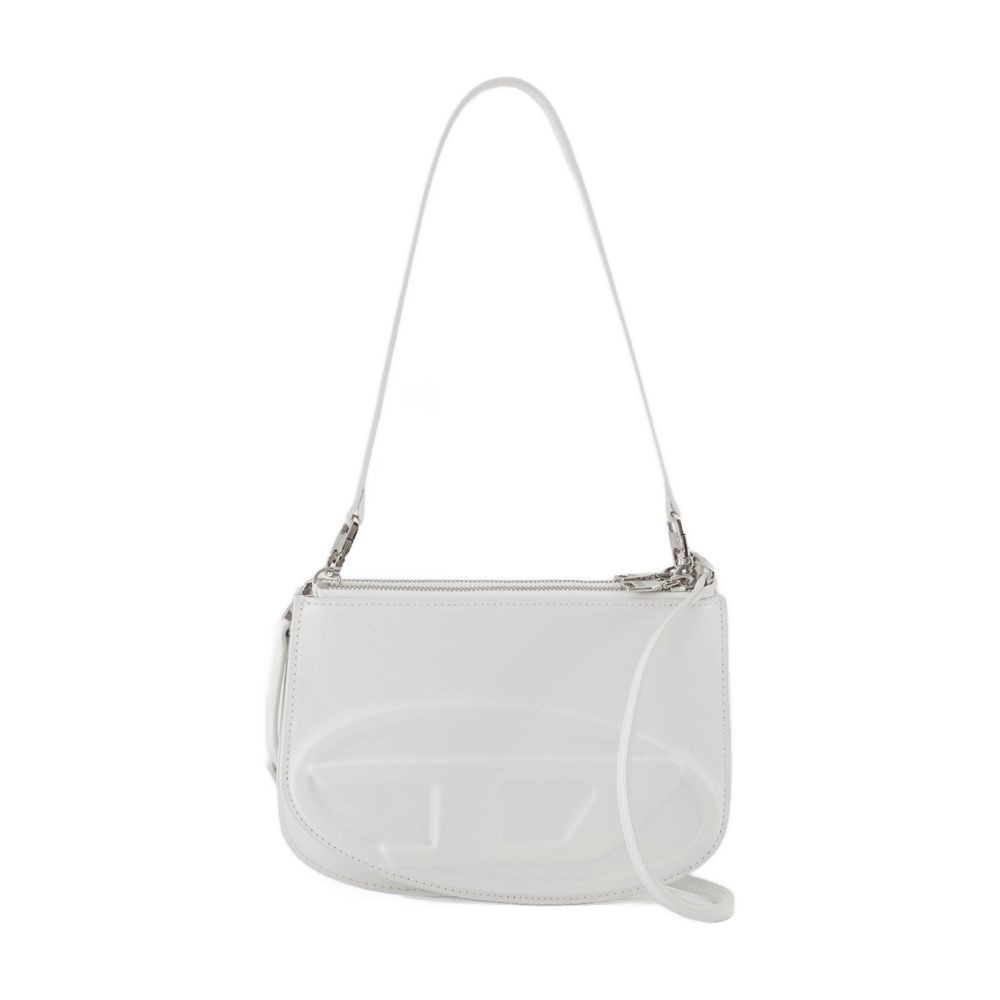 Shop Diesel 1dr Twin Shoulder Bag - Leather - White