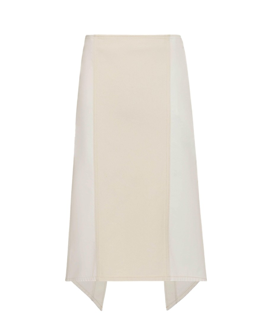 Jw Anderson J. W. Anderson Layered Midi Skirt In Neutral