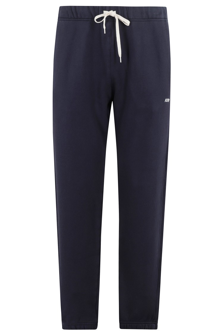 Autry Cotton Joggers With Logo In Blue