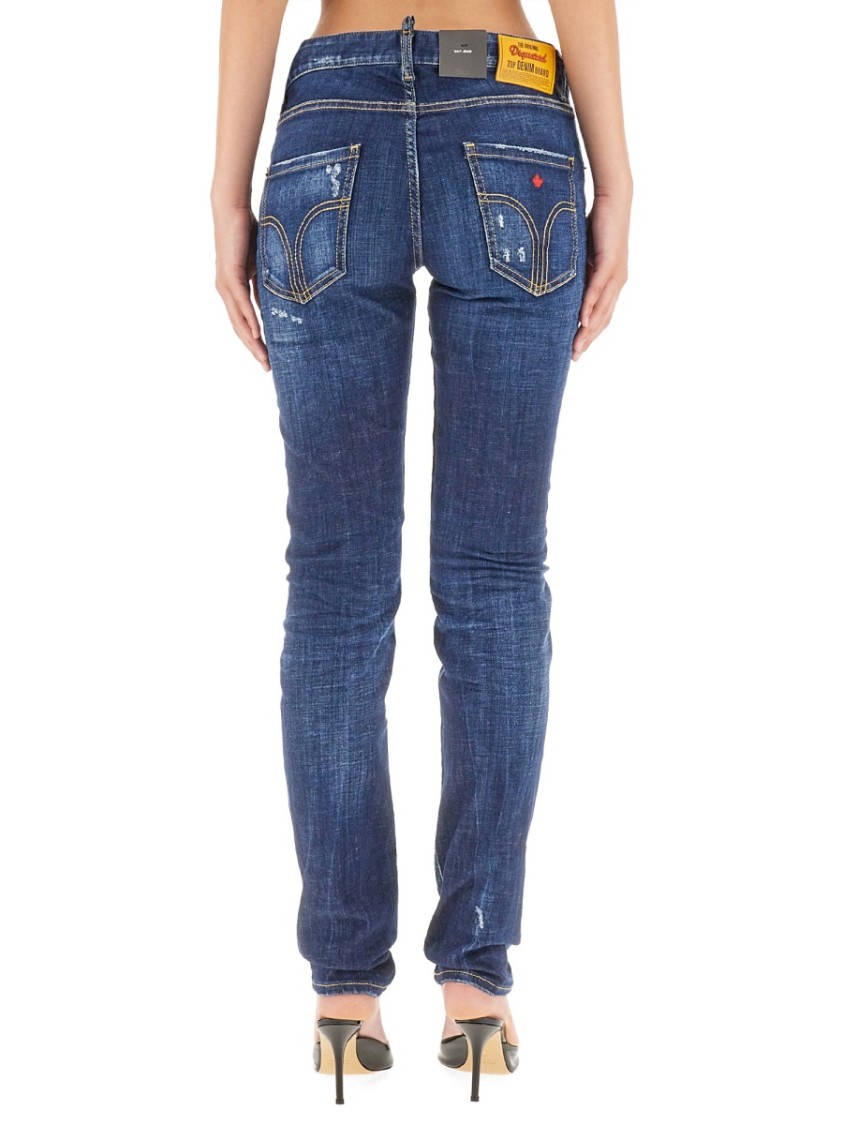 DSQUARED2 DSQUARED2 SLIM-FIT DISTRESSED JEANS