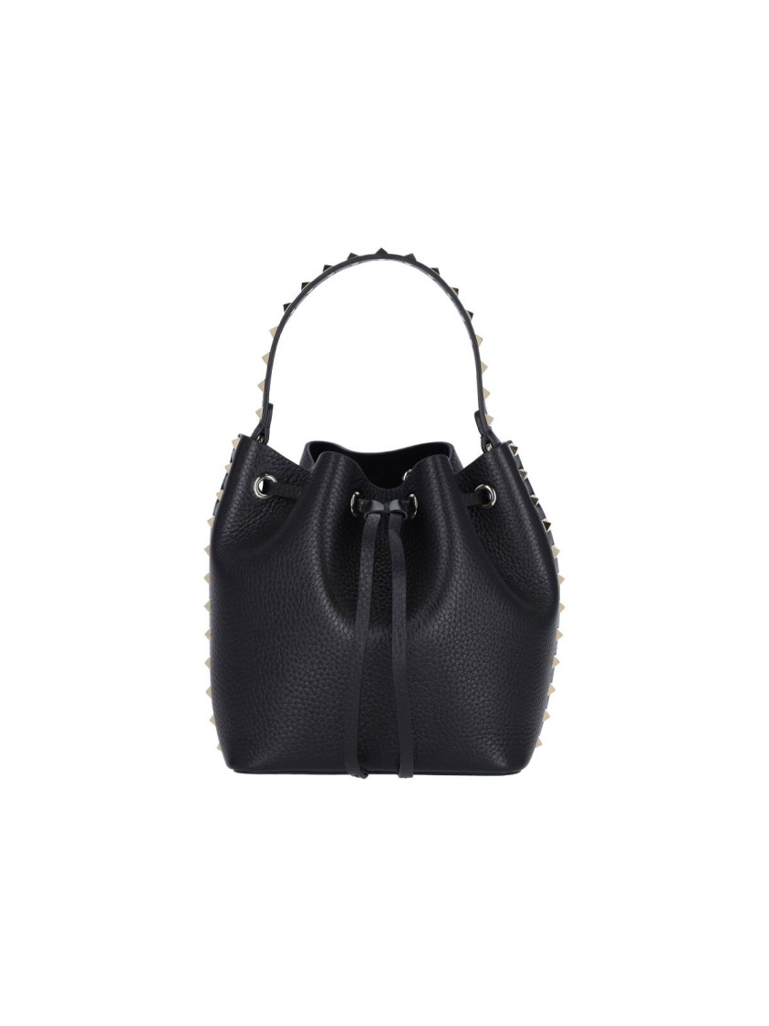 Valentino Garavani "Rockstud" Bucket Bag  Black