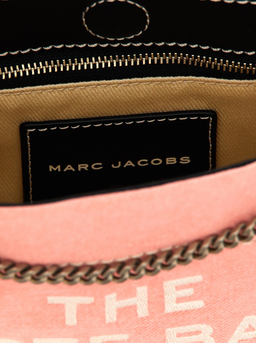 Marc Jacobs Women 'the Denim Chain Crossbody Tote' Crossbody Bag In Pink