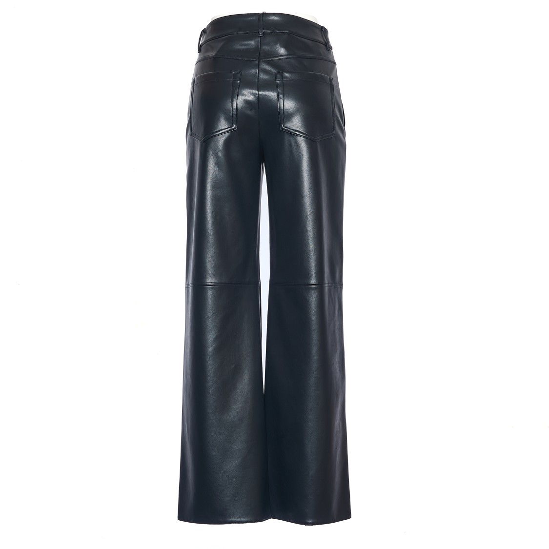 Max Mara Wide-leg Trousers In Soft Coated Fabric