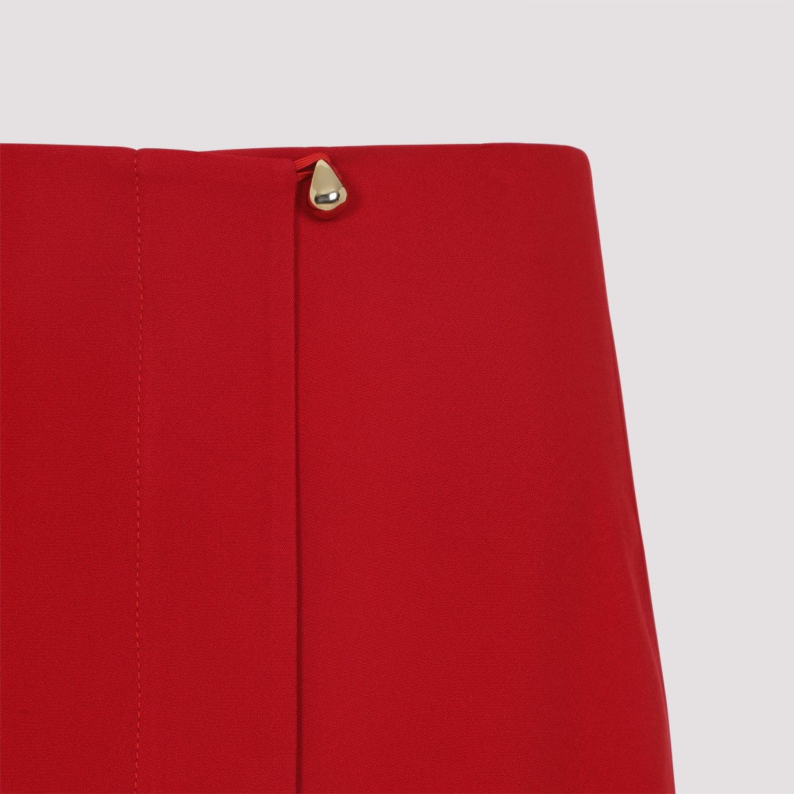 Carven Red Tailored Skirt With Subtle Back Slit In Red