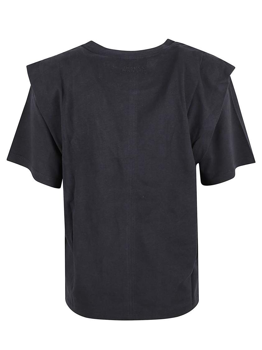 Isabel Marant T-shirt With Round Neck And Short Sleeves In Black
