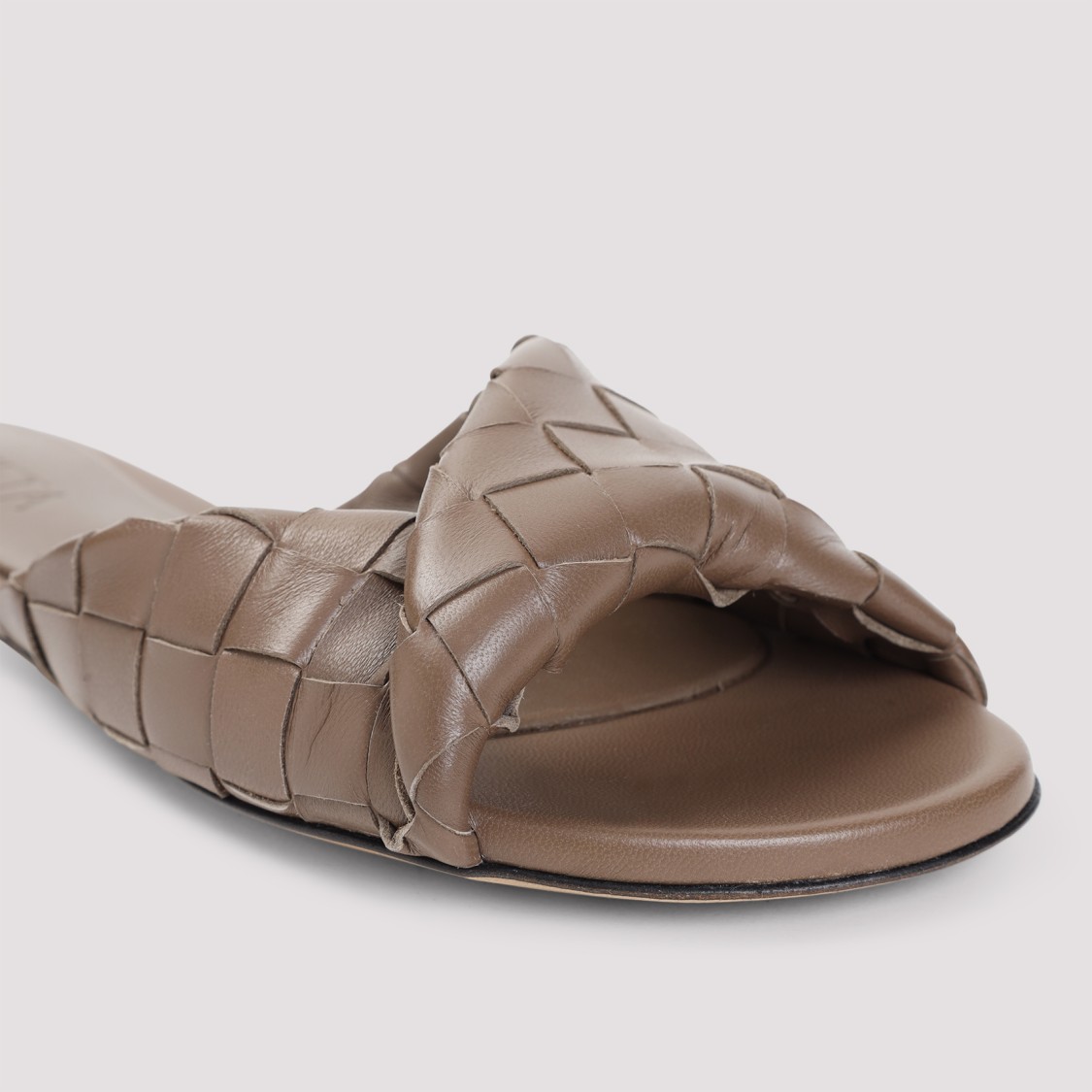 Bottega Veneta Blink Flap Sandals In Brown