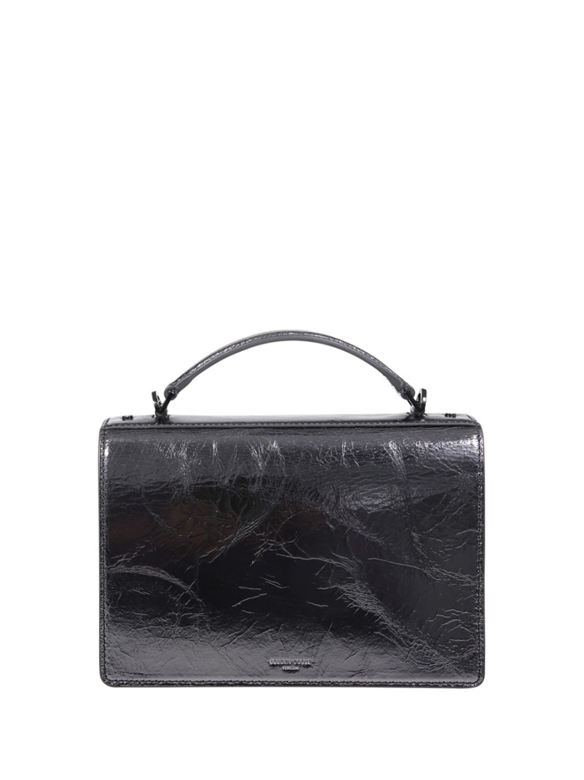 Golden Goose Rectangular Shape Patent Leather Cross-body Bag In Metallic