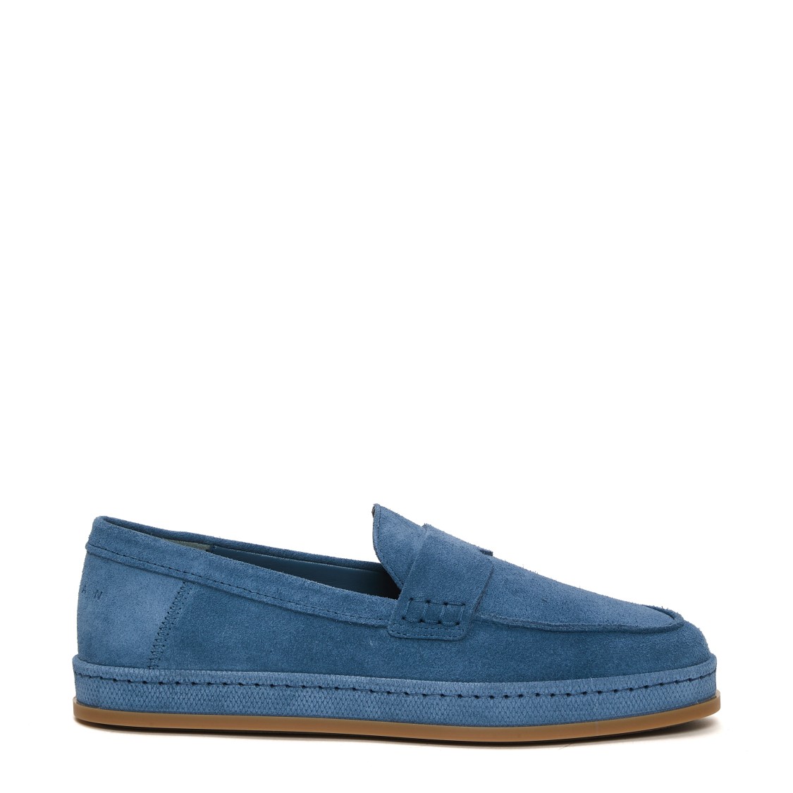 Hogan Jeans Suede Slip-on In Blue