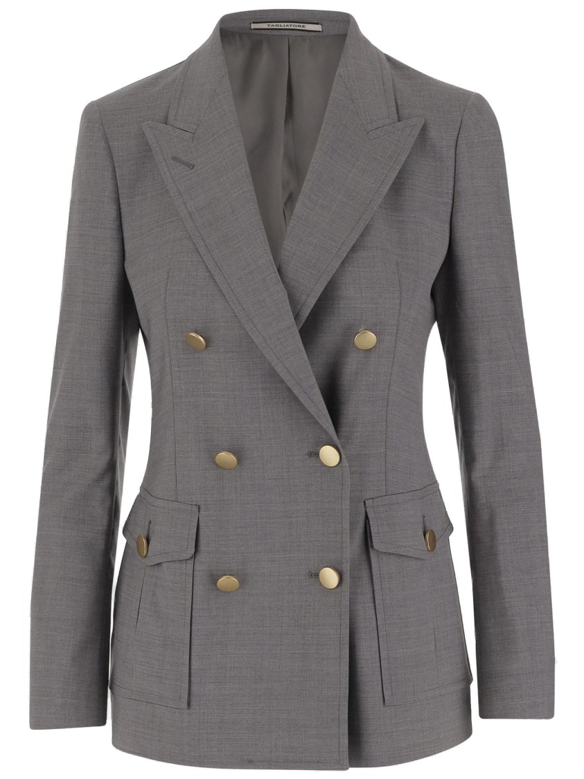 Tagliatore Double-breasted Stretch Wool Jacket