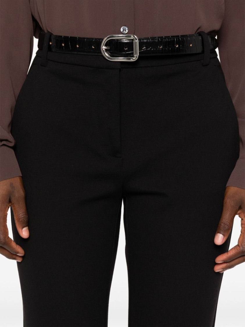 Pinko Tailored Black Trousers With Polished Silhouette In Black