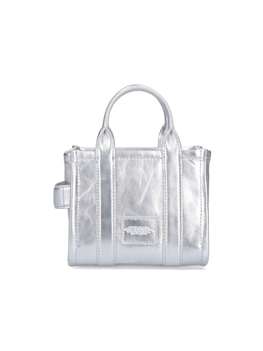 Marc Jacobs Mini Tote Bag The Metallic Leather