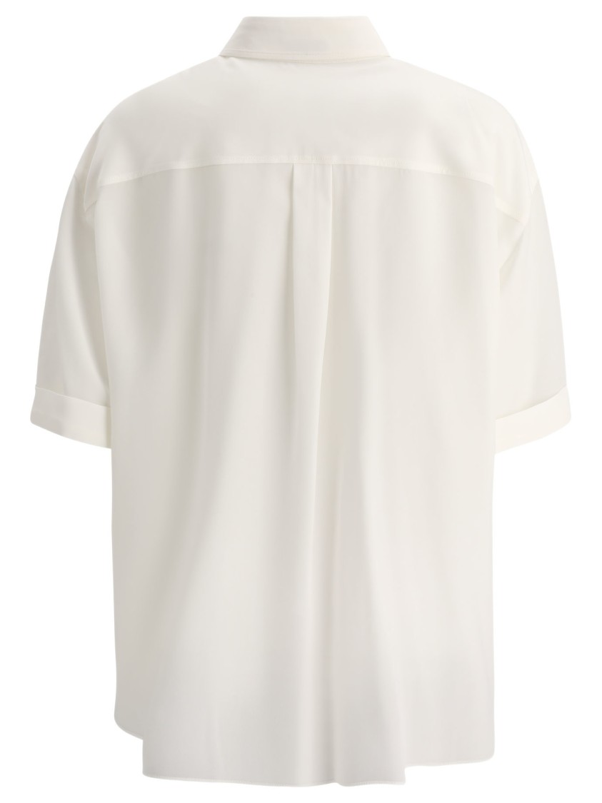 Brunello Cucinelli Precious Buttonhole Shirts White In White