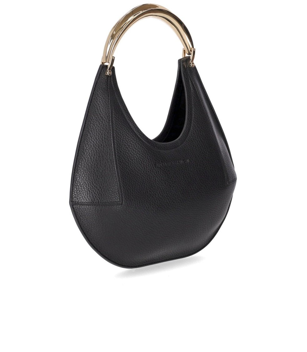 Elisabetta Franchi Small Jewel-handle Tote Bag In Black