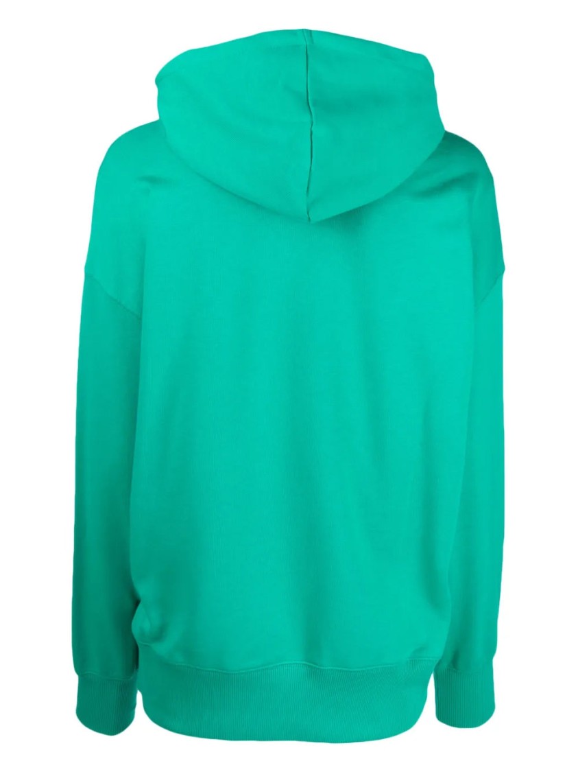 Msgm Relaxed-fit Graphic Print Hoodie In Black