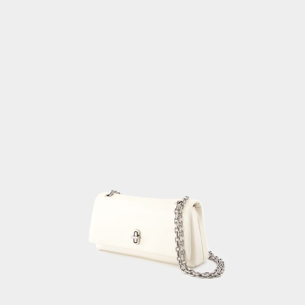 Marc Jacobs The Dual Wallet On Chain - Leather - White In Red